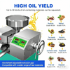 Fully Automatic Oil Press Machine 9-15kg/h  Cold & Hot Adjustable Oil Extractor
