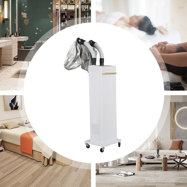Hair Steamer Hair Care Machine Nano Mist Hair Conditioner w/ 2 Vaporizing Caps