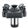 Stainless Steel Pond Fountain Aerator 4 RGB Lights Fountain Pump Pond Lake Pool