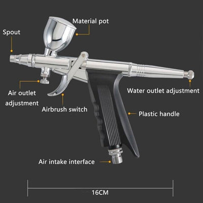 Airbrush Kit Air Brush Painting Set Double Action Trigger Airbrush Painting Gun