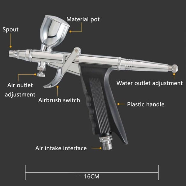 Airbrush Kit Air Brush Painting Set Double Action Trigger Airbrush Painting Gun