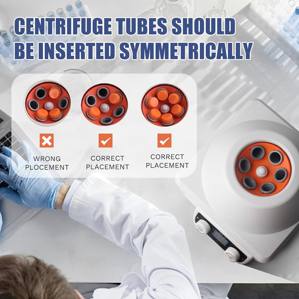 Lab PRP Benchtop Centrifuge LCD Digital Desktop Lab Centrifuge Timer 0-60Minutes