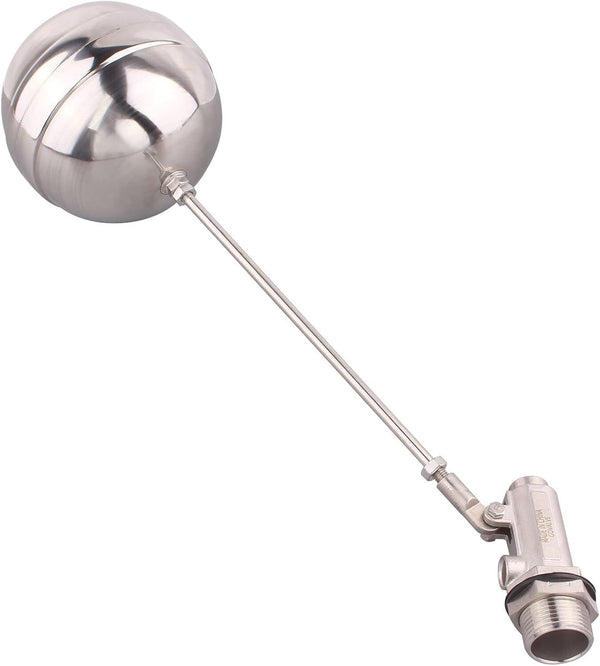 Float Ball Valve Floating Ball Stainless Steel 1 inch Water Tank Aquarium DN25