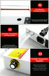 600mm Acrylic PVC Bending Machine with Infrared Ray Calibration Bender