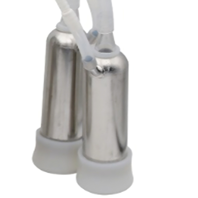 5L Pulsation Cow Milking Machine With Stainless Steel Milker Bucket Vacuum Pump