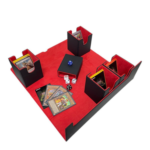Card Deck Storage Box Durable Separated Case Carrying Trading MTG Card Organizer