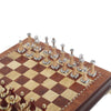 Deluxe Birch 40cm Chess Set Table Wooden Timber with Wooden & Metal Pieces