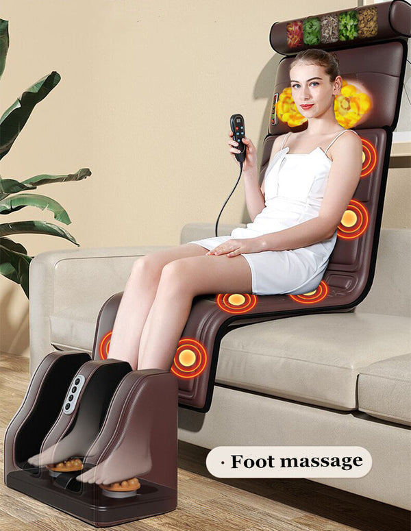 Massage Chair Pad Back Massager with Heat Massage Seat Cushion Vibration Motors