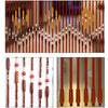 Beaded Curtain Door String Curtains 31Lines Bamboo Wooden Beaded Doorway Curtain