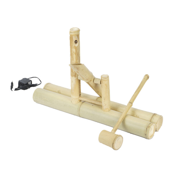 Bamboo Fountain with Pump Japanese Rocking Fountains Kit Bamboo Water Fountain