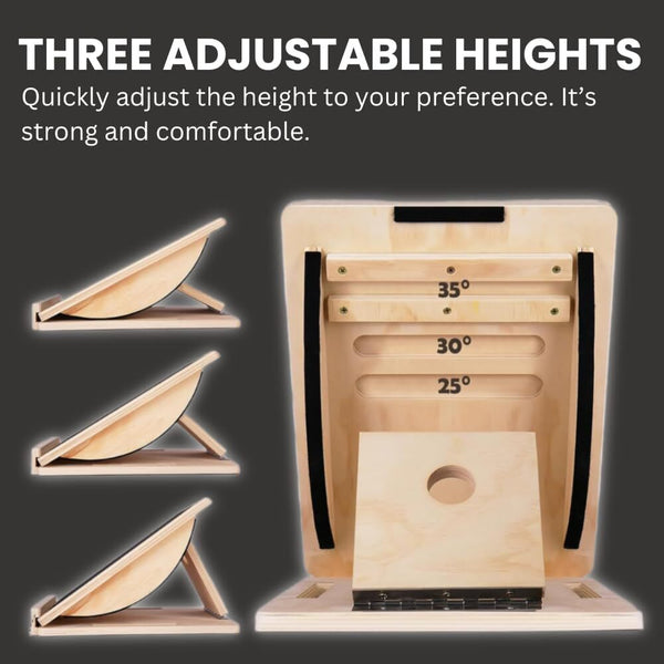 Non-Slip Wooden Slant Board Incline Balance Board Calf Stretcher Gym Exercise