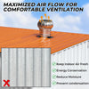 8Inch Roof Vent Adapter Shipping Container Corrugated for 3.5-Inch Rib Container