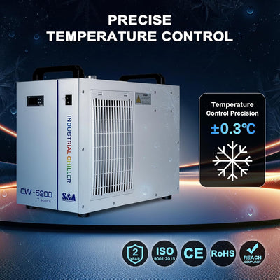 6L Industrial Water Chiller 0.81HP Water Cooling System for CO2 Laser Engraving