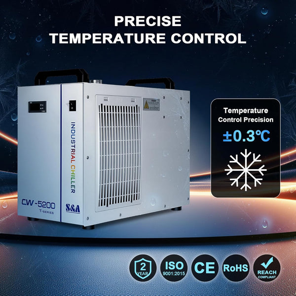 6L Industrial Water Chiller 0.81HP Water Cooling System for CO2 Laser Engraving