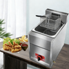 16L /8.2L Commercial LPG Gas Fryer w/Fryer Basket Deep Single Tank Frying Tool