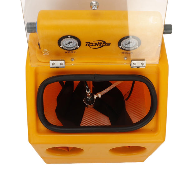 Sandblasting Cabinet Benchtop Sand Blasting Cabinet Sand Blaster Abrasive Gun