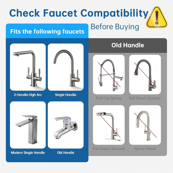 Tap Water Filter Kitchen Water  Purifier Filtration System with 2 Cartridges