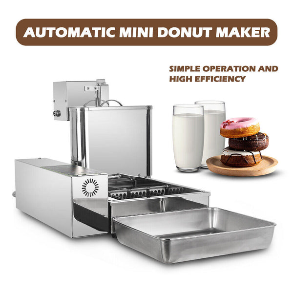 Commercial Automatic Donut Making Machine 5.5L Hopper Donut Maker 4 Row 1800p/h