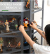 Figures Showcase Lego Display Cabinet w/ Acrylic Door Clear Bookshelf 4/5 Tier