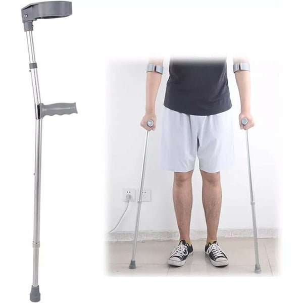 Adjustable Forearm Elbow Crutch Canadian Crutches Max 160kg Premium Durable