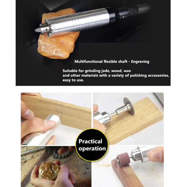 220V Gem Lathe Polisher Carving Machine Table Saw Punching Grinding Machine