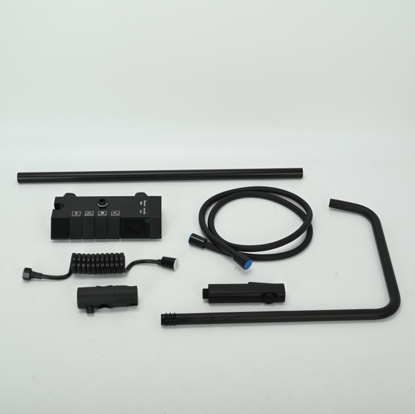 Bathroom Shower Set LED Display Piano Keys Shower Hot Cold Shower Faucet WELS