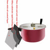 Stainless Steel Popcorn Popper Hand Operated Popcorn Maker Machine for Gas Stove