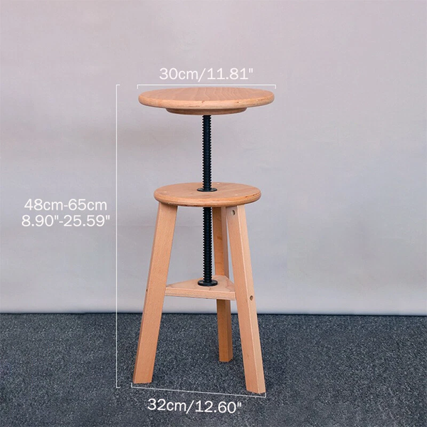 Wall Mounted Folding Desk/ Wooden Drawing Stool Wobble Stool Height Adjust Chair