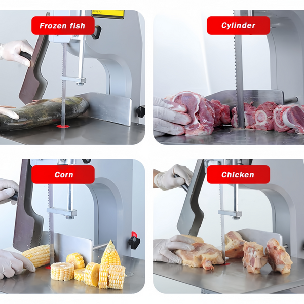 Heavy Duty Butcher Band Saw Frozen Meat Cutting Machine Workbeach 18.5" x 13"