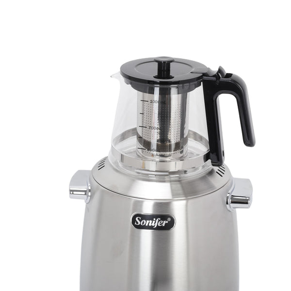 Electric Turkish Tea Maker Double Pot Kettle Infuser 4L Kettle + 1L Teapot Kits