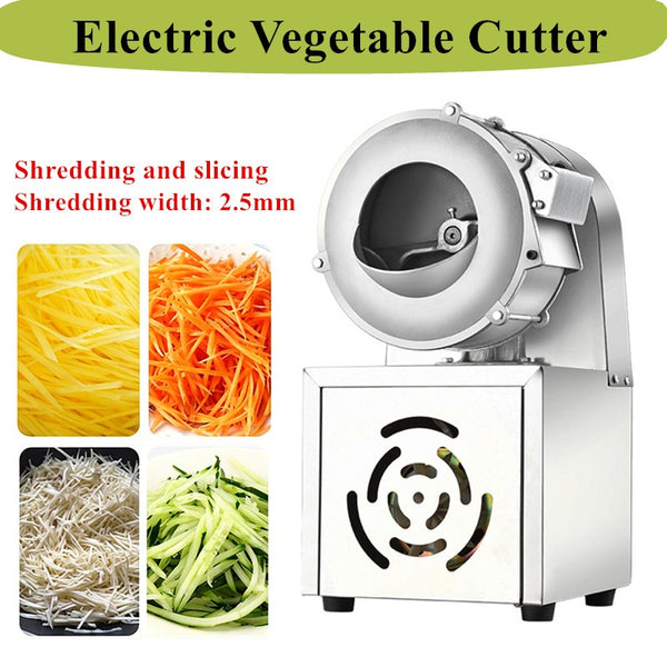 Potato Slicing Machine Electric Vegetable Cutter 2.5mm Shredder Machine 900RPM