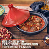 Kitchen Ceramic Tagine Household Red Tagine Pots Ceramic Cookware Soup Pot AU