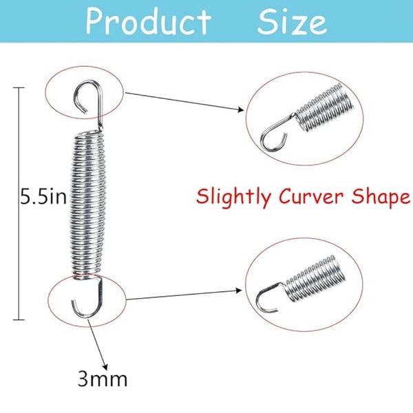 24pcsTrampoline Spring Heavy Duty Stainless Steel Replacement Trampoline Replace