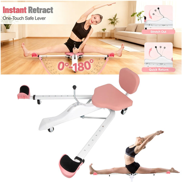 6 Gears Leg Stretcher 0-180° Adjustable Split Stretching Machine for Home Yoga