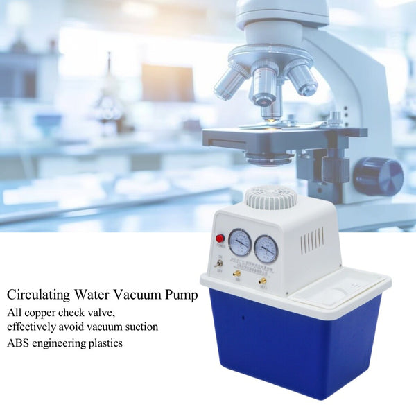 Water Circulating Vacuum Pump with 15L Water Tank Flow Rate 60L/m Lab Chemistry
