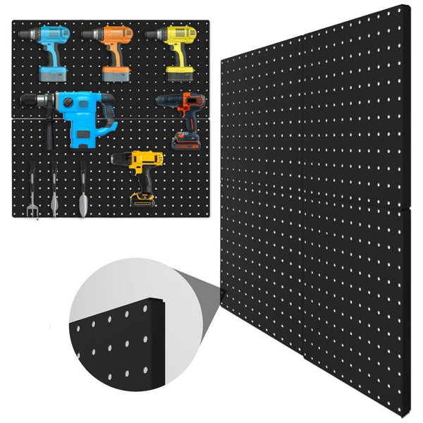 4X Heavy Duty Metal Pegboard Panels Multi-Use Wall Organizer Jewelry Display AU