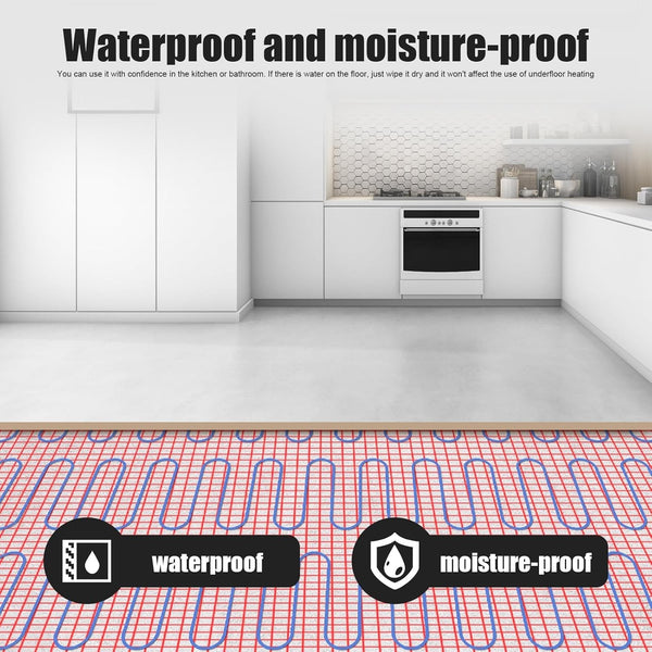 150W/m²  Floor Heating Kits Underfloor Various Sizes Electric Undertile WIFI