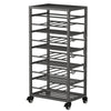 50 Can Spray Paint Storage Rack Aerosol Storage Cart Rolling Spray Bottle Holder