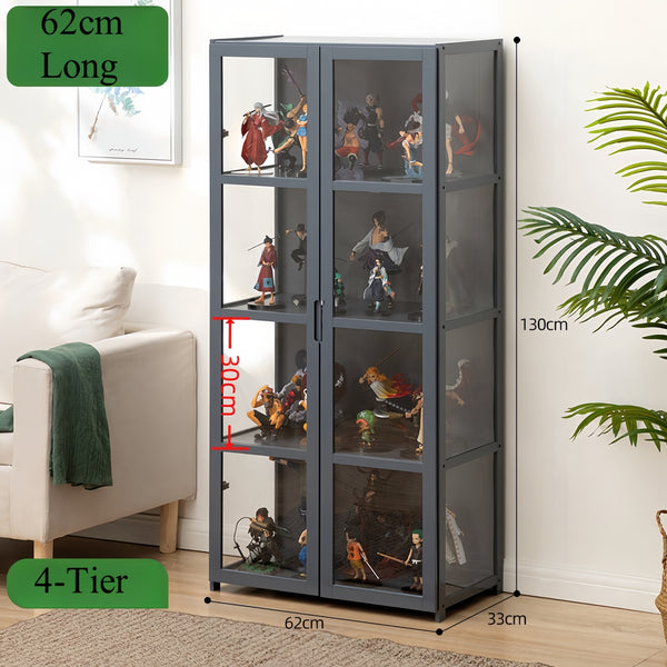 Figures Showcase Lego Display Cabinet w/ Acrylic Door Clear Bookshelf 4/5 Tier