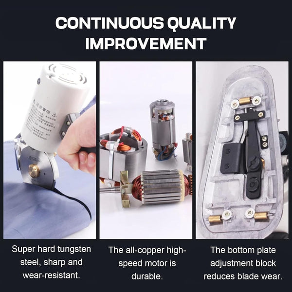 Electric Cloth Cutter Fabric Cutting Machine Round Blade Octagonal Knife 90mm