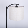 Standing End Side Table Floor Lamp 3-Tier Storage Shelves with Charging Station