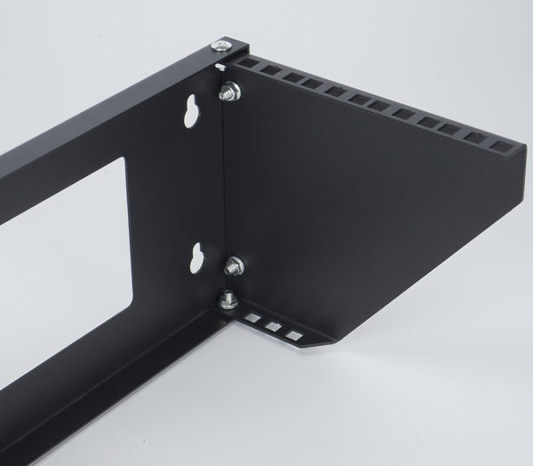 19'' Vertical Wall Mount Steel Under-desk Server Rack Bracket Office Home