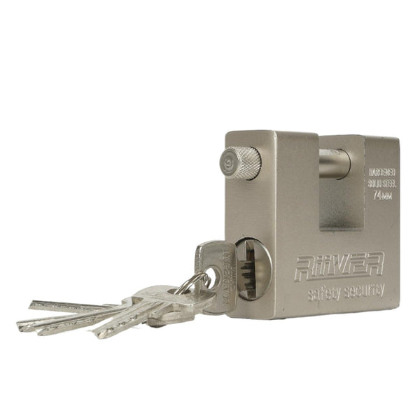 High Security Shipping Container Lock Box + Pad Lock Set 5 Keys Trailer Lock Box