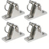 4Pcs 316 Stainless Steel Top Deck Hinge with Pin & Ring for Marine Boat Bimini