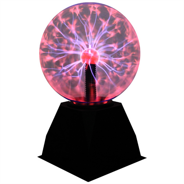 8" Plasma Ball Sensitive Red Light Globe Lamp Voice Control Night Light Gifts AU