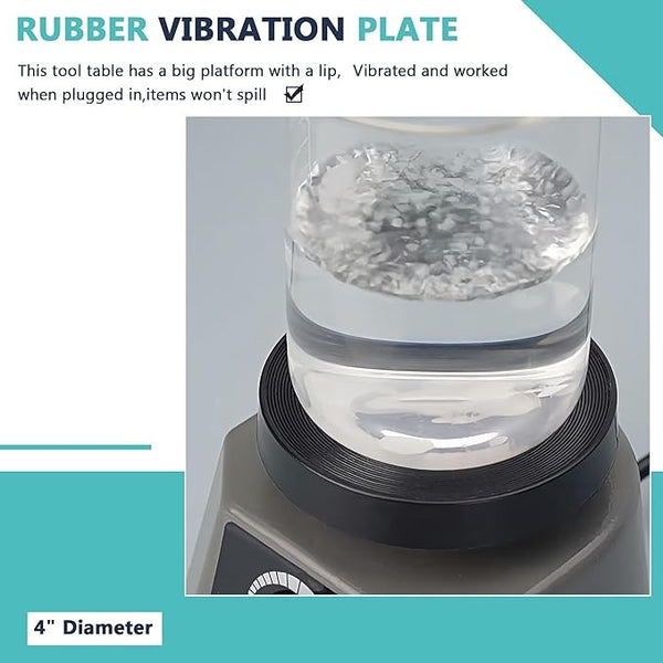 Round Dental Vibrator Variable Speed Lab Shaker Oscillator Vibrating Machine 4"