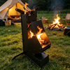 Rocket Stove for Cooking Portable Wood Fire Burning Camping Backyard Cooking BBQ