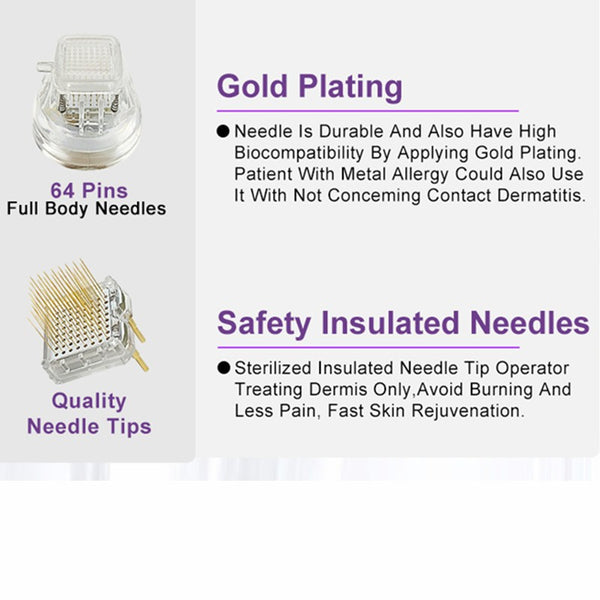 2 in 1 Golden RF Micron-eedle Machine with Cold Hammer Facial Skin Rejuvenation