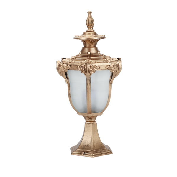 Modern Pillar Light Outdoor Garden Gate Post Lamp Yard Glass Lantern Lighting AU
