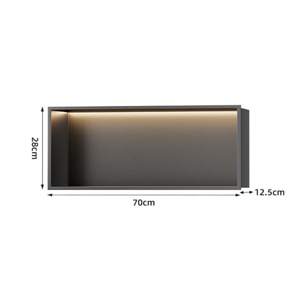 Shower Niche Recessed Storage Shelf Wall Organize 304 Stainless Steel with LED